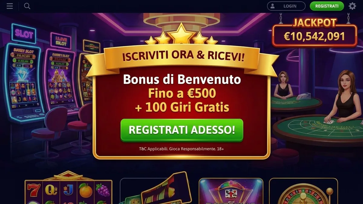 Registrazione con bonus